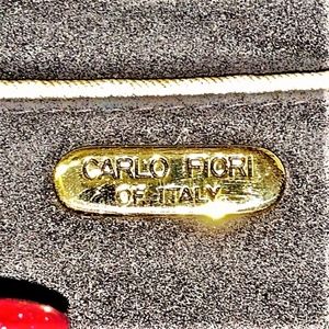 Carlo Fiori | Bags | Carlo Fiori Of Italy Embossed Snakeskin Clutch ...